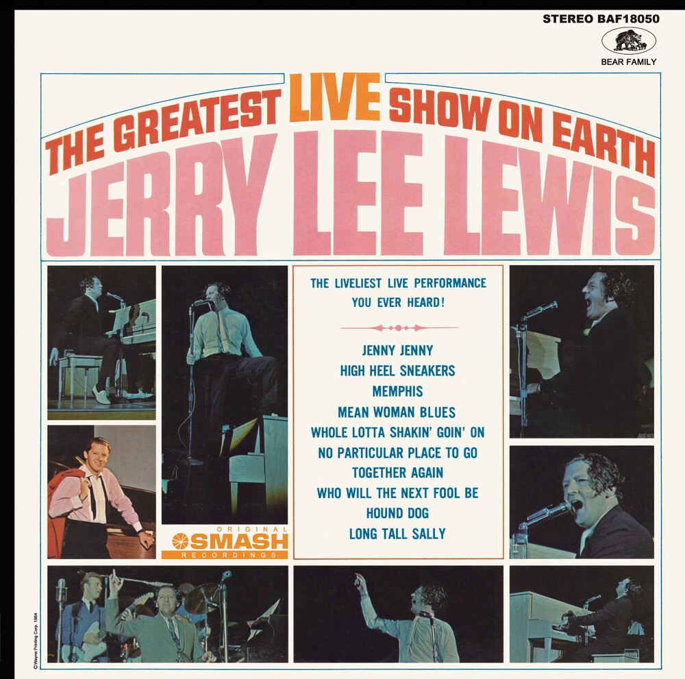 the album cover for Jerry Lewis Lee - Greatest Live Show On Earth