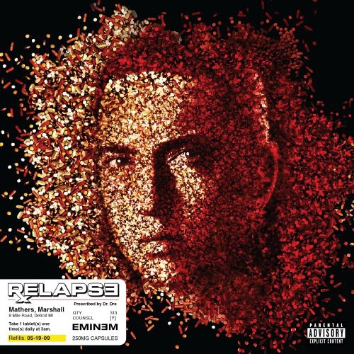 the album cover for Eminem - Relapse [LP]