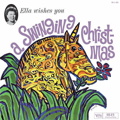 the album cover for Ella Fitzgerald - Wishes You A Swinging Christmas [LP]