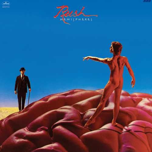 the album cover for Rush - Hemispheres [LP]