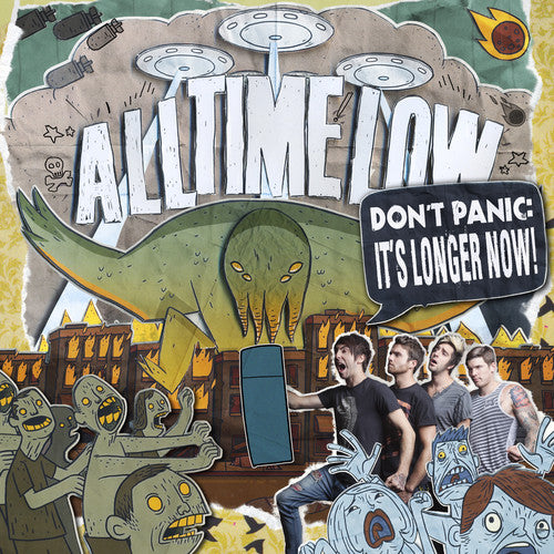 the album cover for All Time Low - Don't Panic: It's Longer Now! [Vinyl]