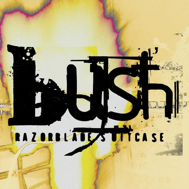 the album cover for Bush - Razorblade Suitcase (In Addition) [Blck & White Swirl Vinyl]