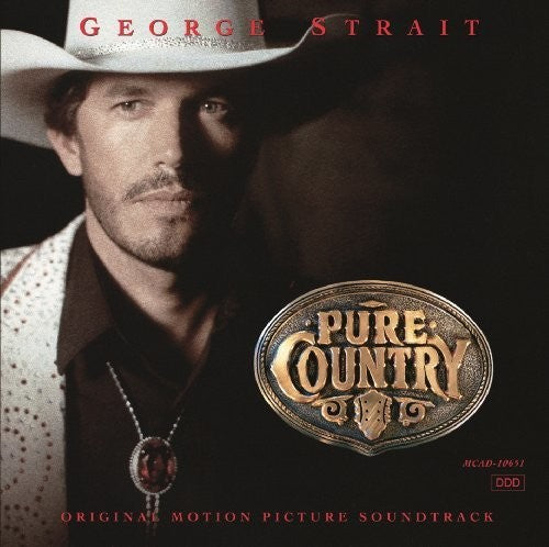 the album cover for George Strait - Pure Country [LP]