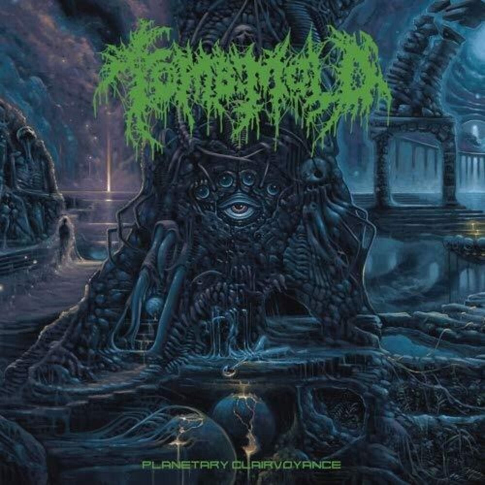 the album cover for Tomb Mold - Planetary Clairvoyance (Purple Vinyl) [Colored Vinyl]