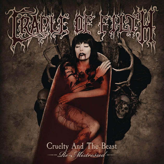 the album cover for Cradle Of Filth - Cruelty And The Beast - Re-Mistressed [Bone White 2LP]