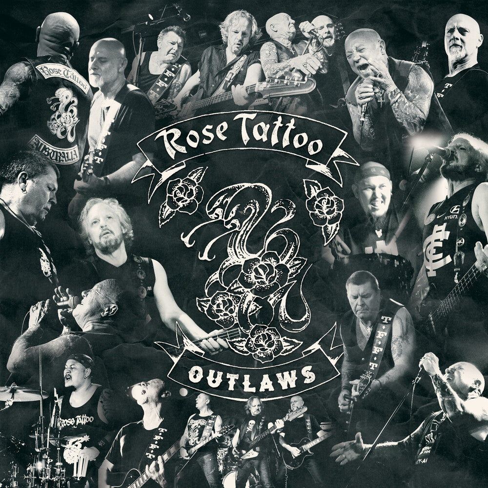 the album cover for Rose Tattoo - Outlaws [Red/Silver 2LP]