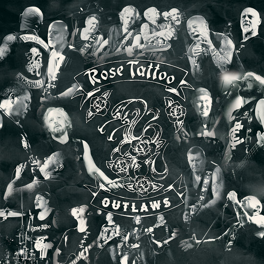 the album cover for Rose Tattoo - Outlaws [Red/Silver 2LP]