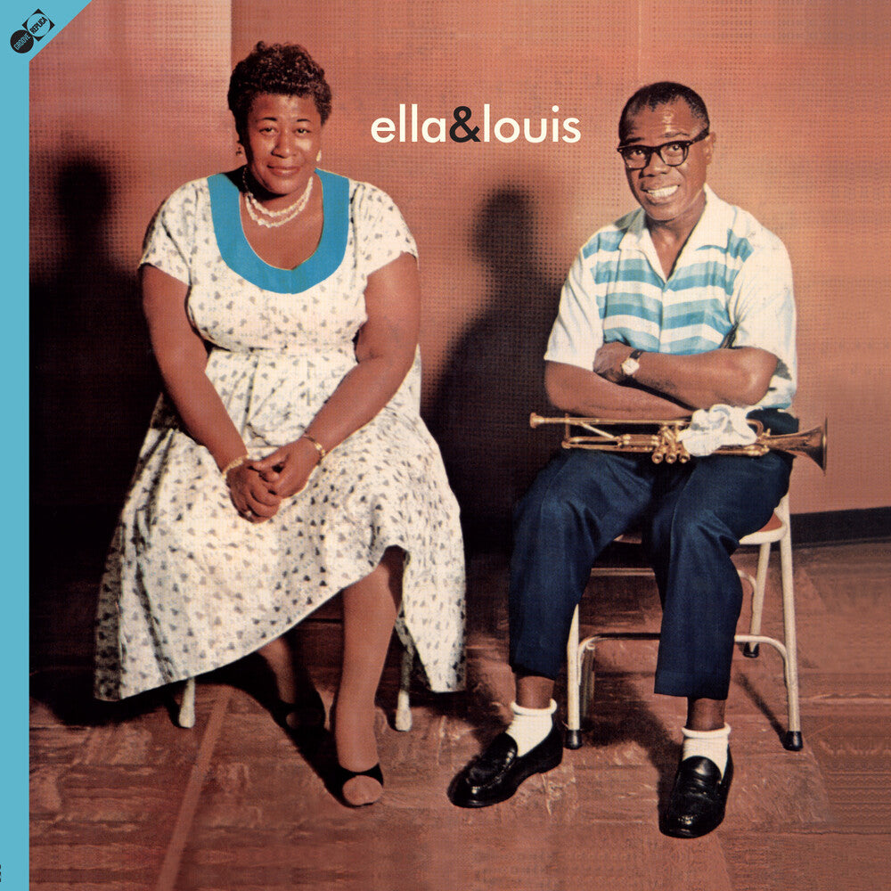the album cover for Ella Fitzgerald & Louis Armstrong - Ella & Louis [180-Gram Vinyl With Bonus CD]