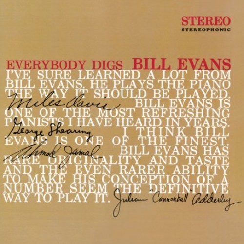 the album cover for Bill Evans - Everybody Digs Bill Evans [Colored Vinyl] [Limited Edition] [180 Gram] (Spa)
