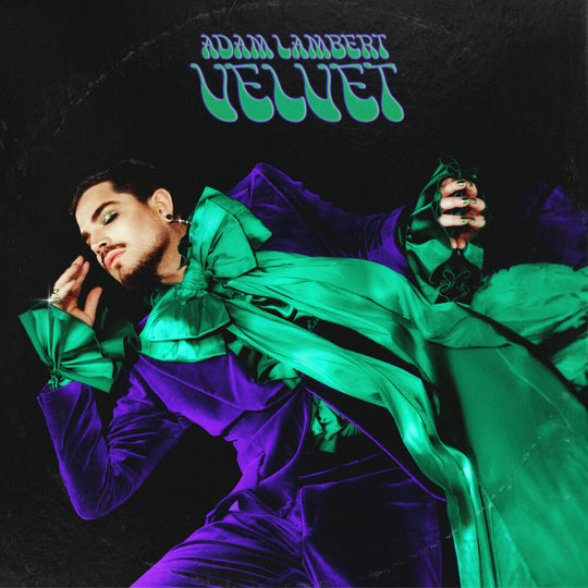 the album cover for Adam Lambert - Velvet [Purple & Green 2LP]