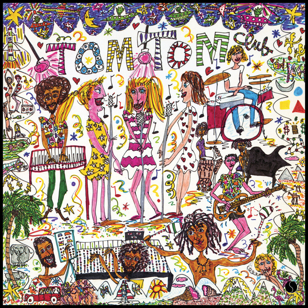 the album cover for Tom Tom Club - Tom Tom Club [Colored Vinyl] [Limited Edition] (Red) (Ylw)
