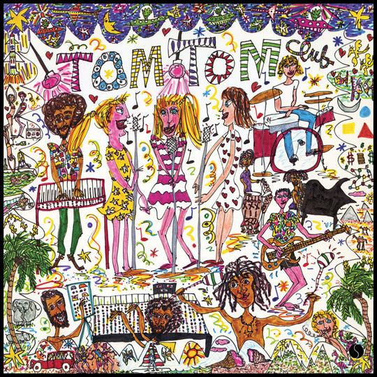 the album cover for Tom Tom Club - Tom Tom Club [Colored Vinyl] [Limited Edition] (Red) (Ylw)