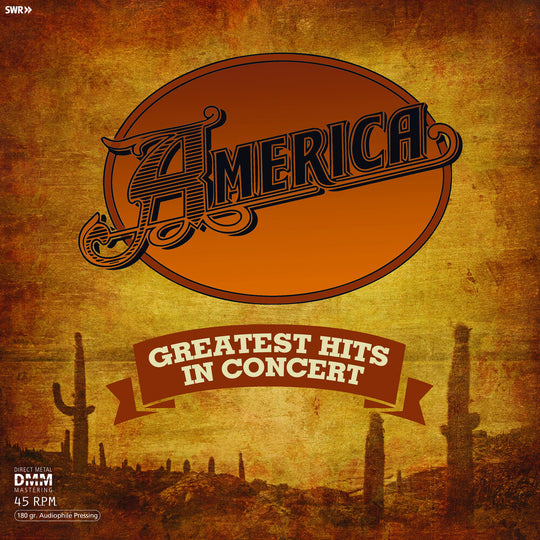 the album cover for America - Greatest Hits In Concert [2LP]