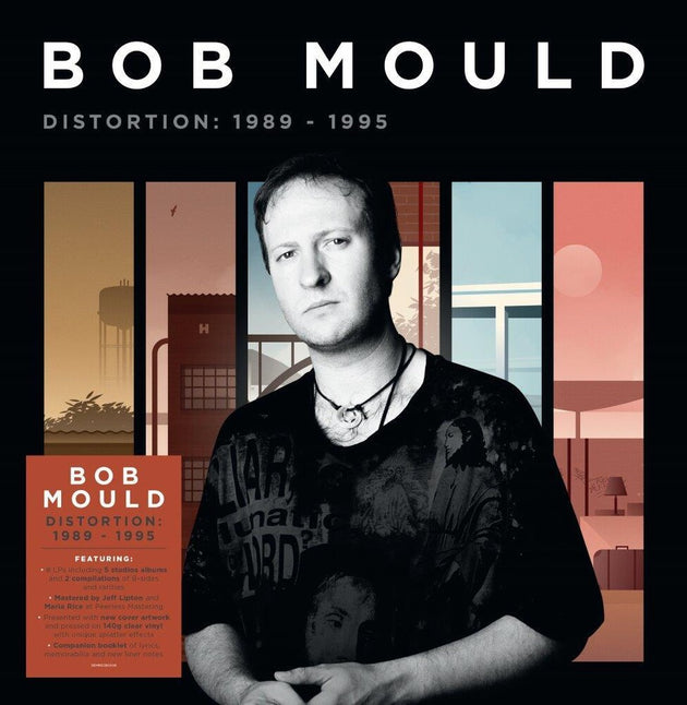 the album cover for Bob Mould - Distortion: 1989-1995 [8LP Box Set]