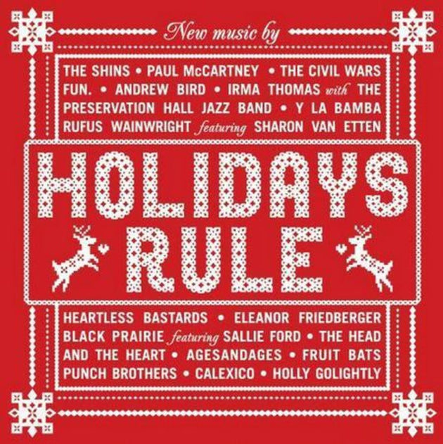 the album cover for Various Artists - Holidays Rule [Translucent Red 2LP]