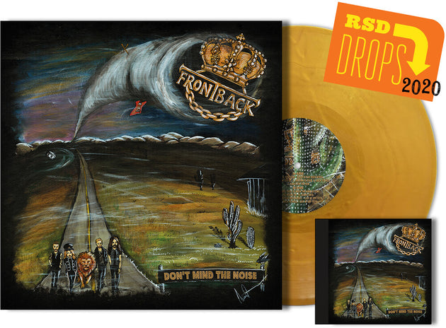 the album cover for Frontback - Don't Mind The Noise [Indie Exclusive] (Gold Vinyl + Cd) [Indie Exclusive]