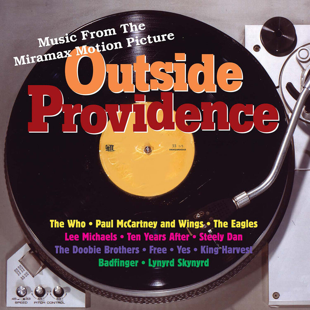 the album cover for Various Artists - Outside Providence (Music From Miramax Motion Pic) [Rocktober 2020 Red/Orange LP]