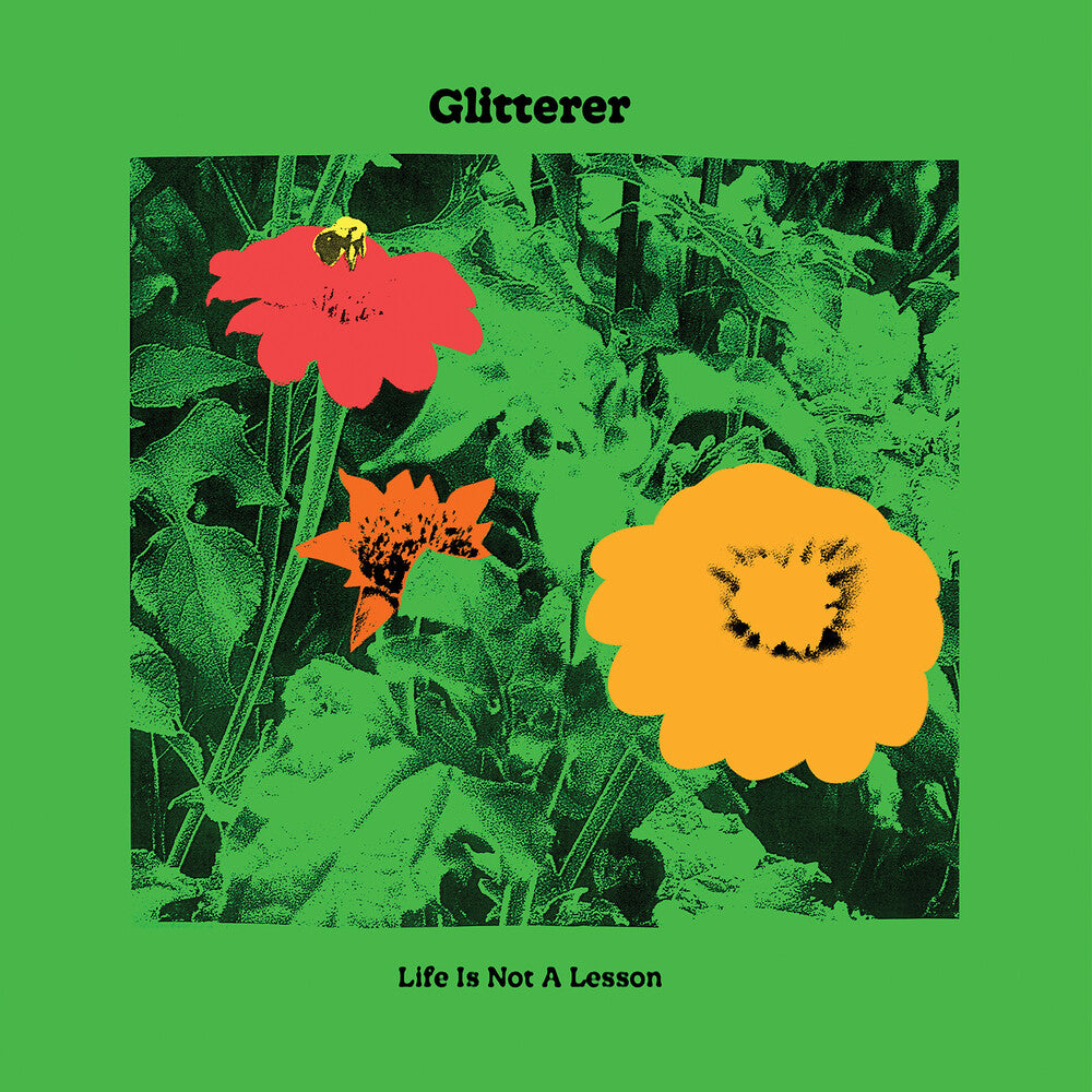 the album cover for Glitterer - Life is Not A Lesson [Indie Exclusive Limited Edition Green LP]