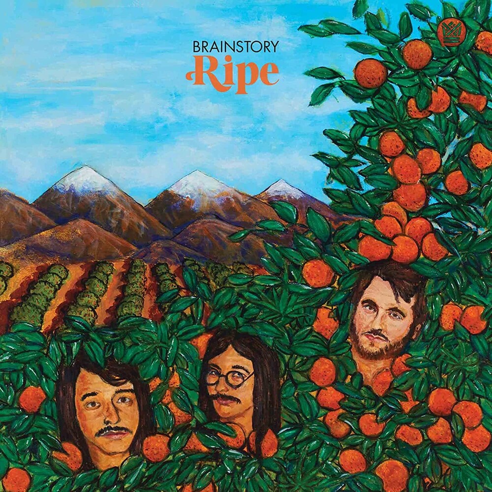 the album cover for Brainstory - Ripe [Indie Exclusive] (Translucent W/ Green & Orange Swirl)
