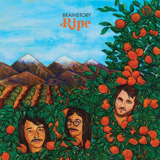 the album cover for Brainstory - Ripe [Indie Exclusive] (Translucent W/ Green & Orange Swirl)