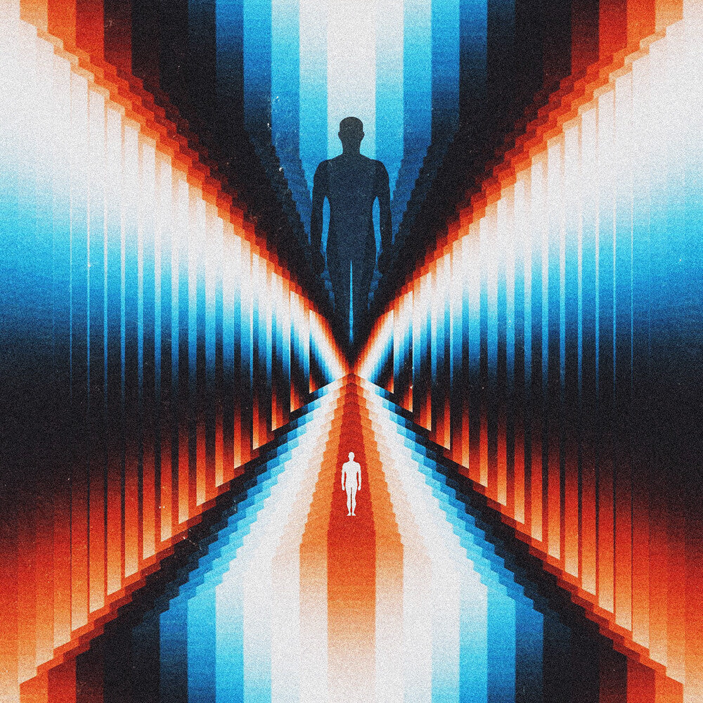 the album cover for Trash Boat - Don't You Feel Amazing? (White Blue & Red Swirl)