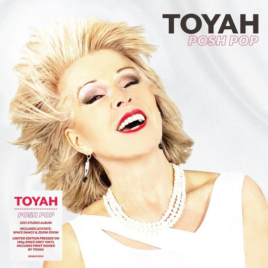the album cover for Toyah - Posh Pop [Indie Exclusive Limited Edition Signed Space Grey LP]
