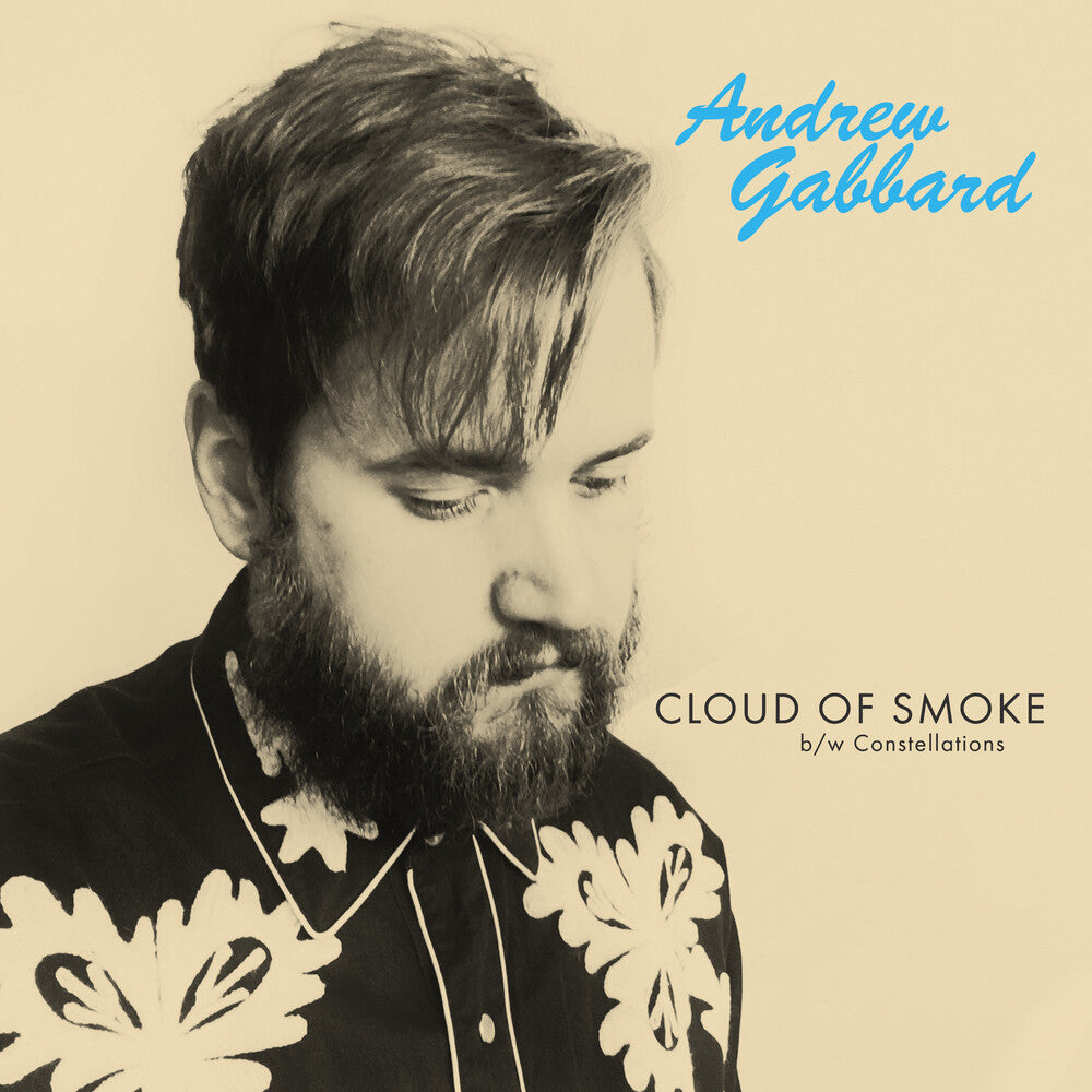 the album cover for Andrew Gabbard - Cloud Of Smoke [Indie Exclusive] (Opaque Blue) (Blue) [Colored Vinyl]