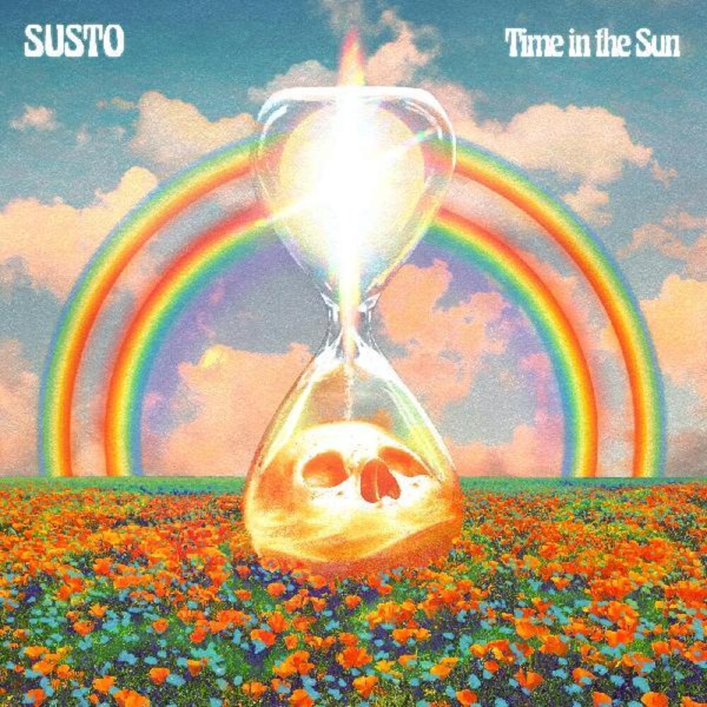 the album cover for SUSTO - Time In The Sun [Indie Exclusive Limited Edition Translucent Orange LP + Autographed Poster]