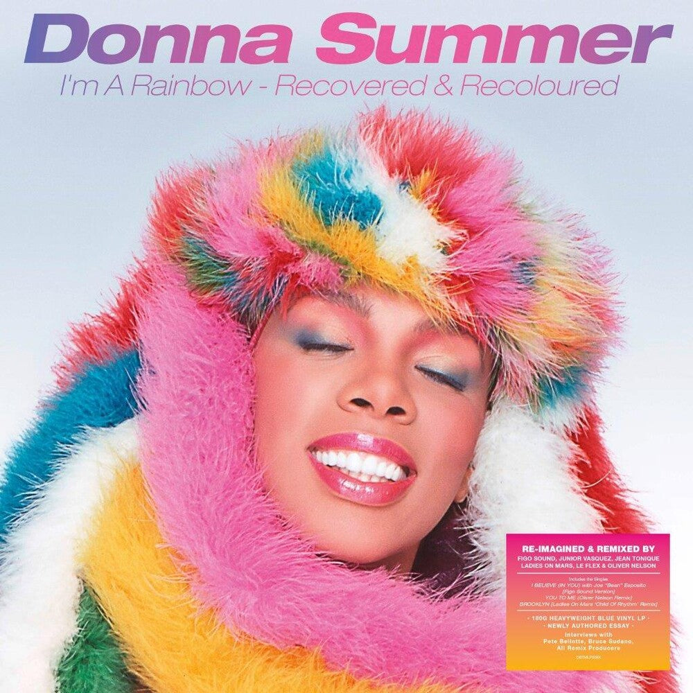 the album cover for Donna Summer - I'm A Rainbow: Recovered & Recoloured (Blue) [Limited Edition]