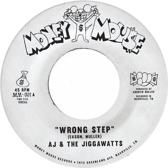 the album cover for Aj & The Jiggawatts - Wrong Step B/W Karma Is A Bitch [Indie Exclusive] [Indie Exclusive]