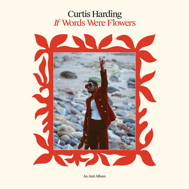 the album cover for Curtis Harding - If Words Were Flowers [Indie Exclusive Limited Edition Strawberry Shortcake Splash LP]
