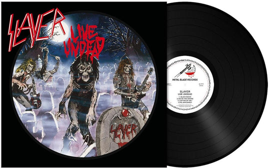 the album cover for Slayer - Live Undead [Black LP]