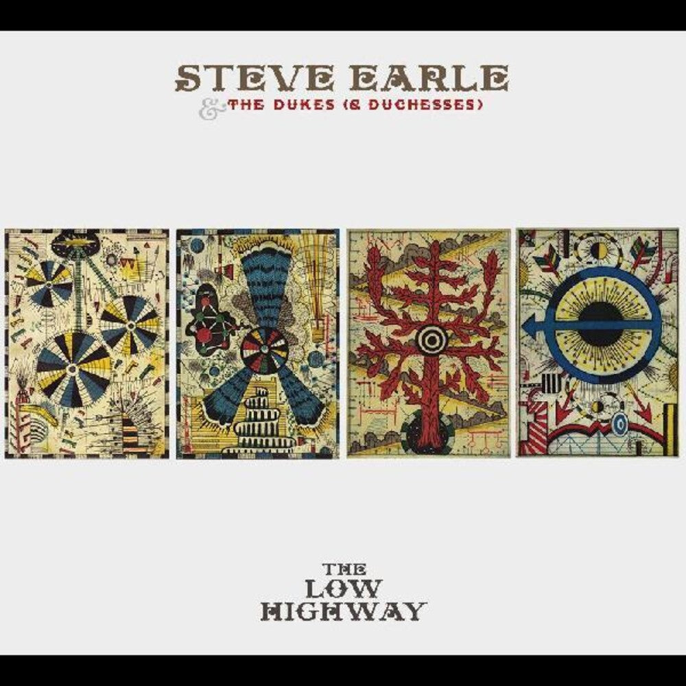 the album cover for Steve Earle  & The Dukes (& Duchesses) - The Low Highway [Limited Edition Butter Cream LP]