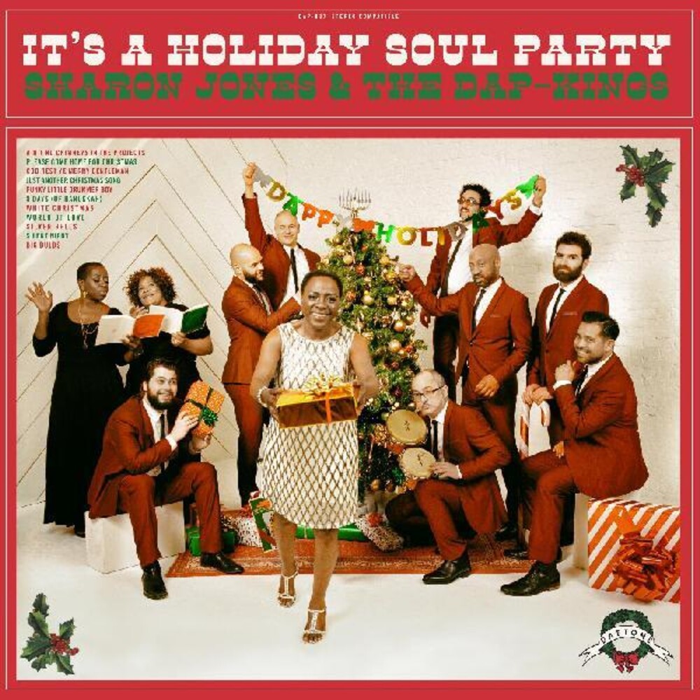 the album cover for Sharon Jones & The Dap-Kings - It's A Holiday Soul Party