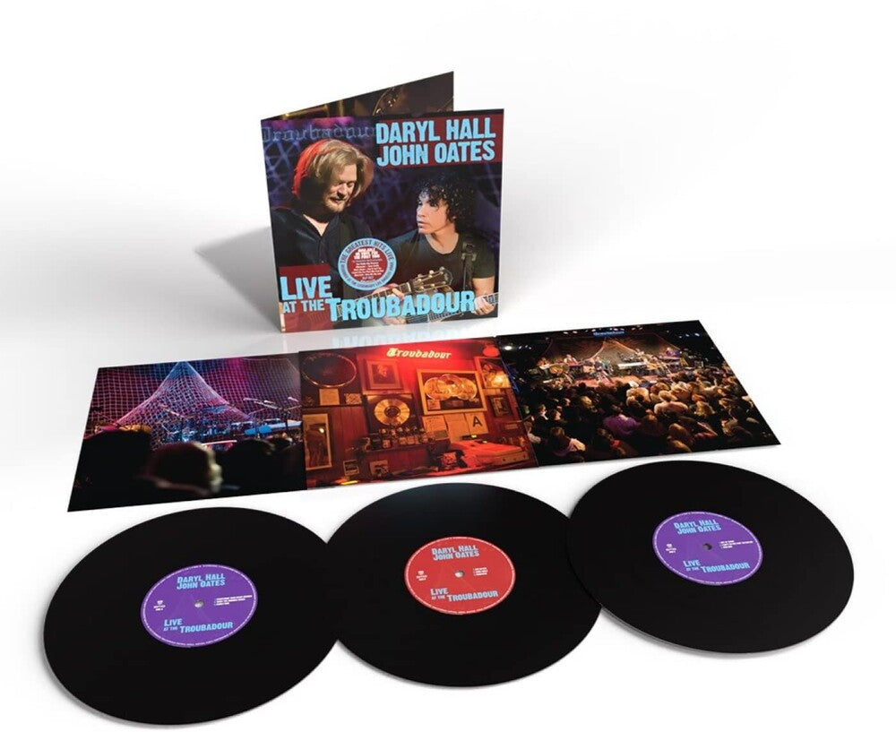 the album cover for Daryl Hall & John Oates - Live At The Troubador [3LP]