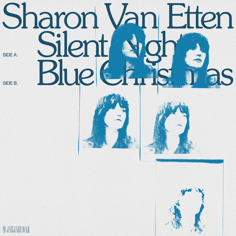 the album cover for Sharon Van Etten - Silent Night / Blue Christmas (Clear Blue) (Blue)