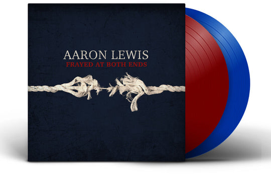 the album cover for Aaron Lewis - Frayed At Both Ends: Deluxe [Red & Blue 2 LP]
