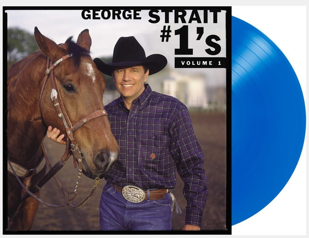 the album cover for George Strait - #1’s Volume 1 [Blue LP]