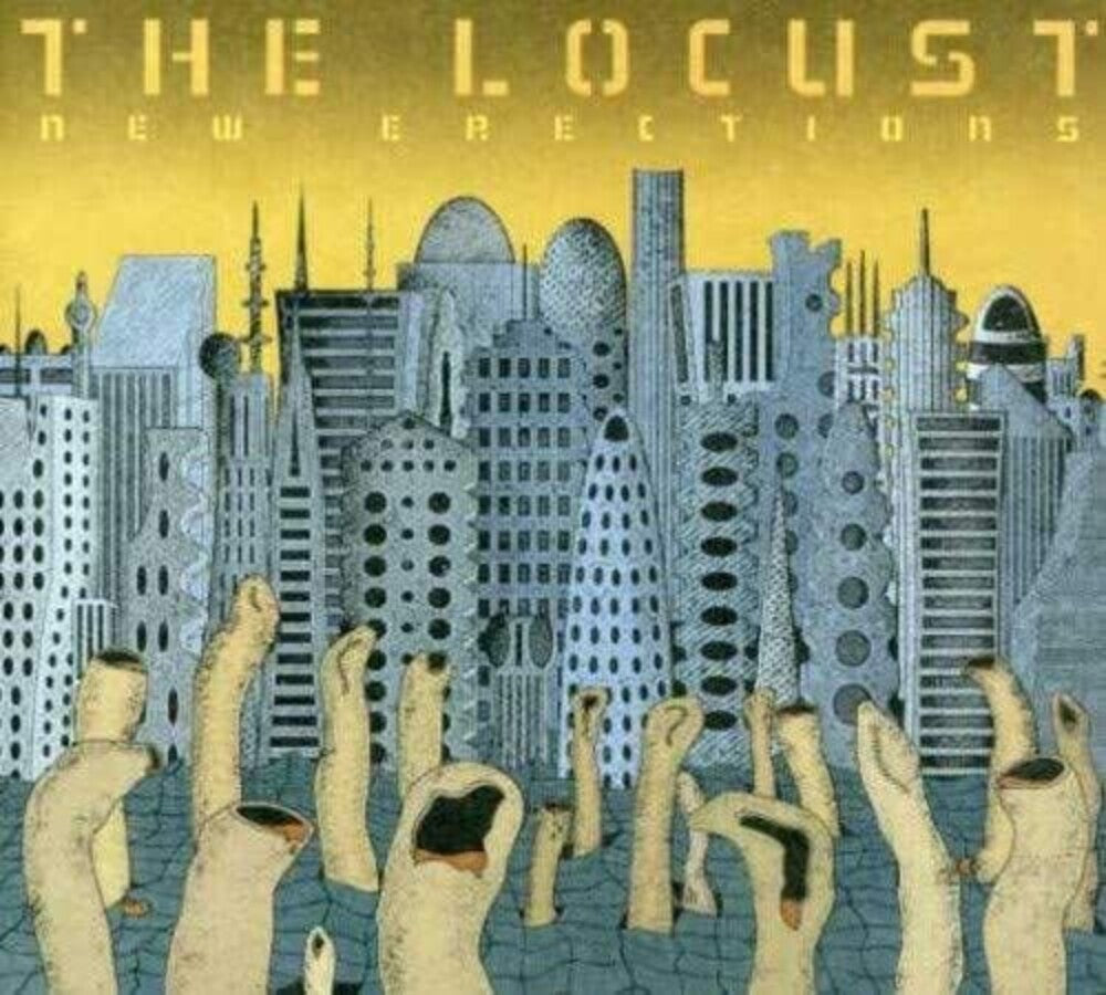 the album cover for The Locust - New Erections [Indie Exclusive Limited Edition Translucent Smoke LP]