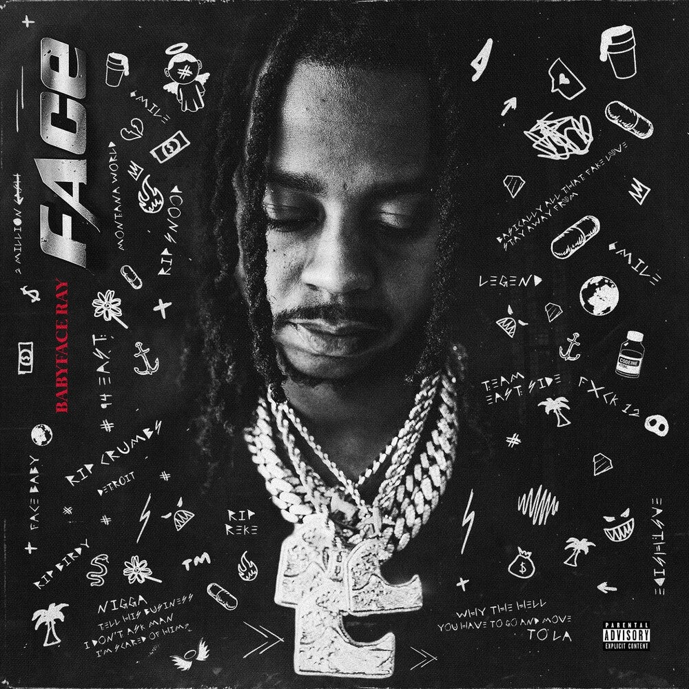 the album cover for Babyface Ray - Face [Black & Red Stripe LP]