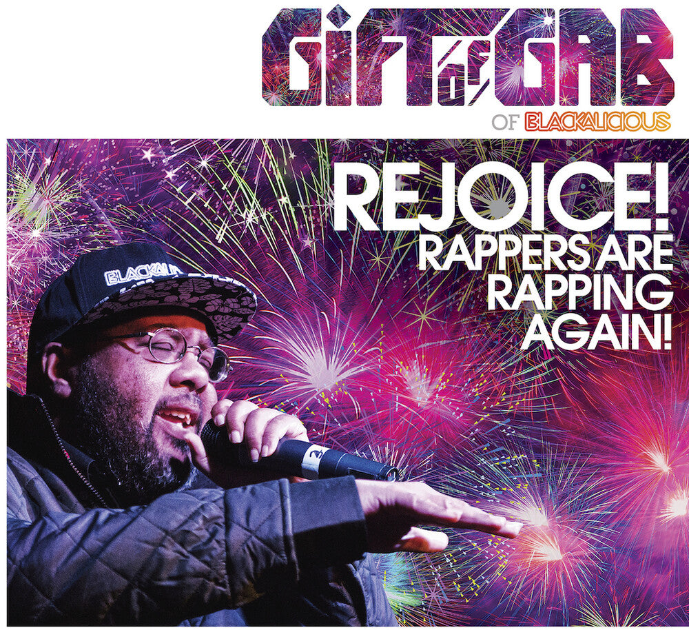 the album cover for Gift Of Gab - Rejoice! Rappers Are Rapping Again! (Ep)