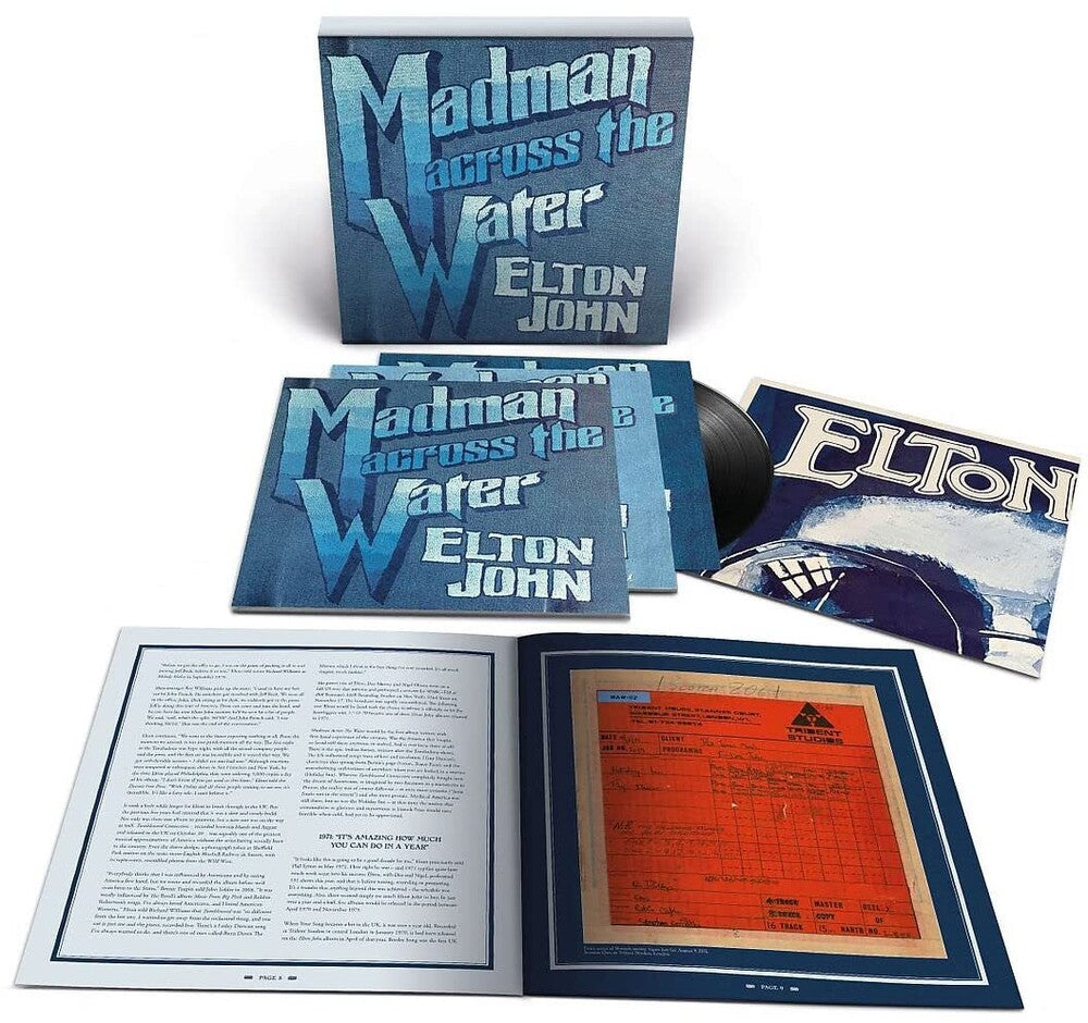 the album cover for Elton John - Madman Across The Water: 50th Anniversary Edition [Super Deluxe 4LP]