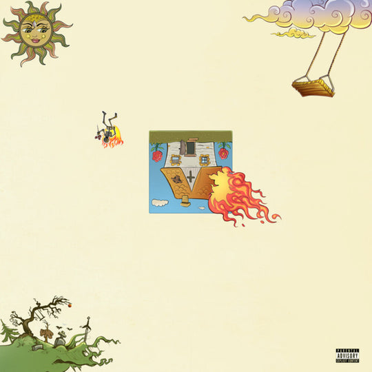 the album cover for Rema - Rave & Roses [Limited Edition Transparent Green LP]