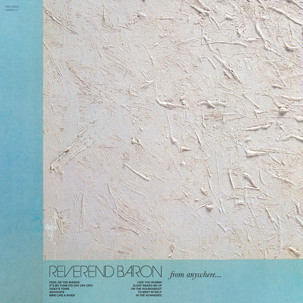 the album cover for Reverend Baron - From Anywhere [Indie Exclusive Limited Edition Powder Blue LP]