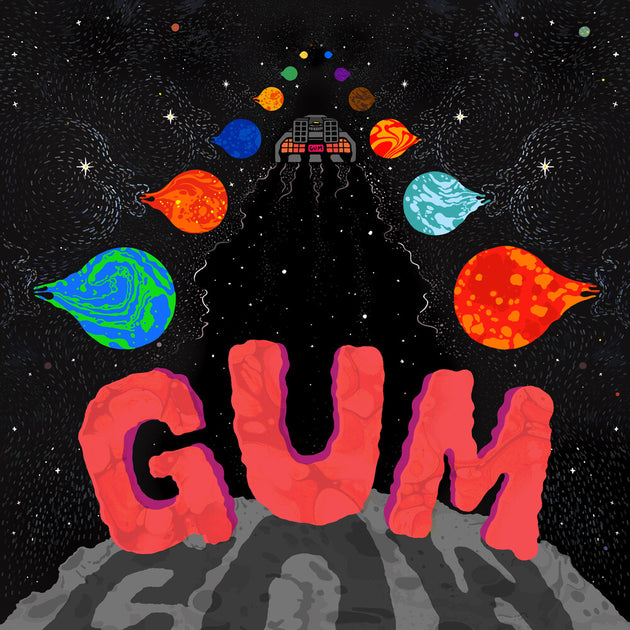 the album cover for Gum - Delorean Highway [Matte Silver LP]