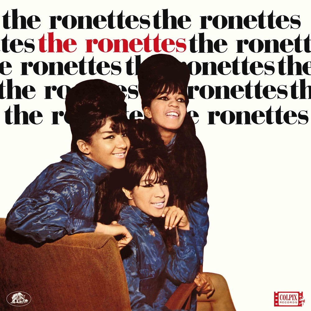 the album cover for The Ronettes - Featuring Veronica [RSD Essential Indie Colorway Opaque Red LP]