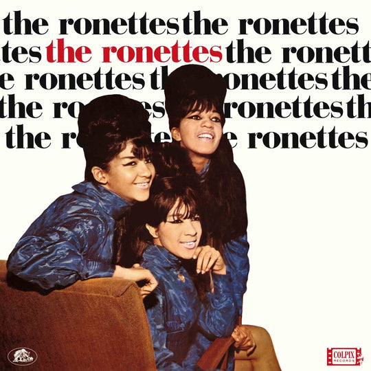 the album cover for The Ronettes - Featuring Veronica [RSD Essential Indie Colorway Opaque Red LP]