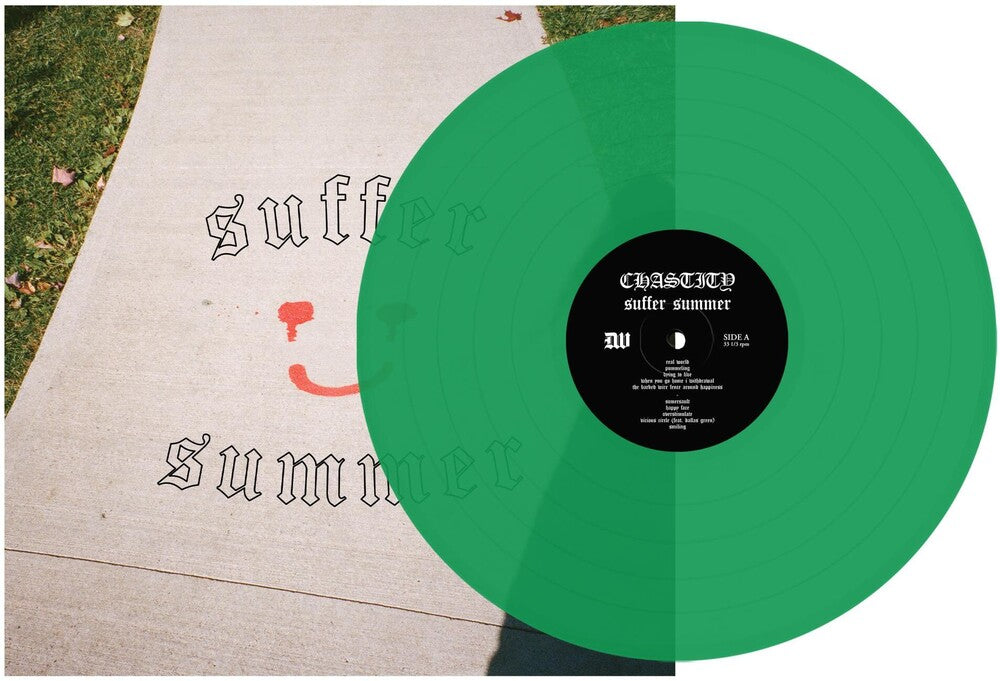 the album cover for Chastity - Suffer Summer [Indie Exclusive Limited Edition Transparent Green LP]