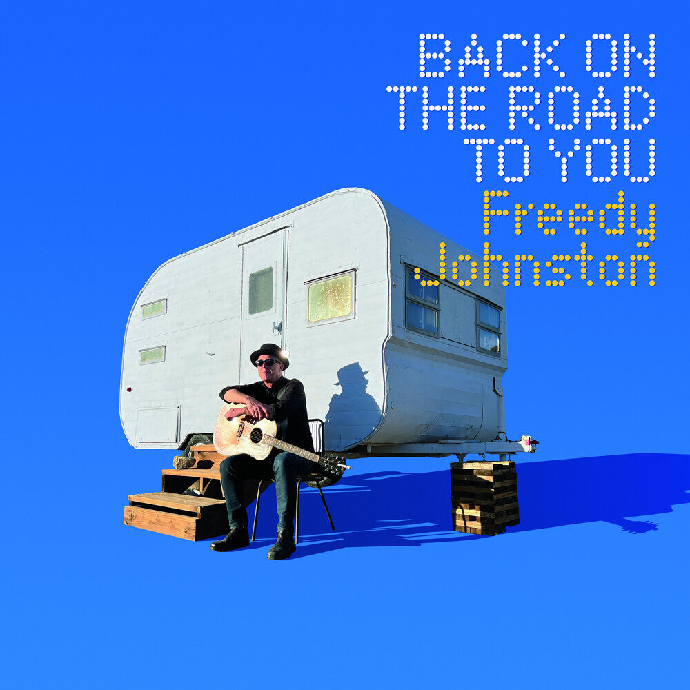 the album cover for Freedy Johnston - Back On The Road To You [Indie Exclusive Limited Edition Canary Yellow LP]