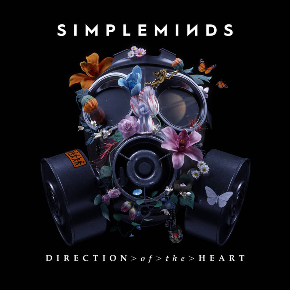 the album cover for Simple Minds - Direction Of The Heart [Indie Exclusive Limited Edition Transparent Orange LP]